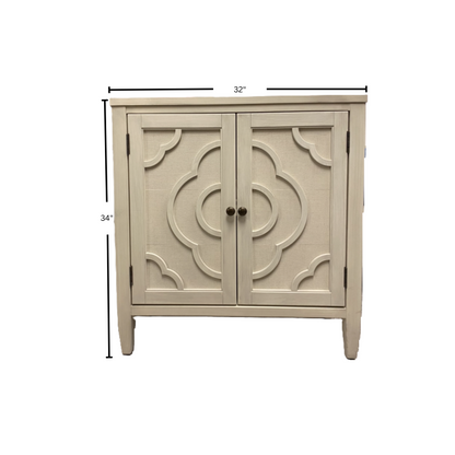 2 Door Modern Square Storage Cabinet Buffet Sideboard Internal Shelf